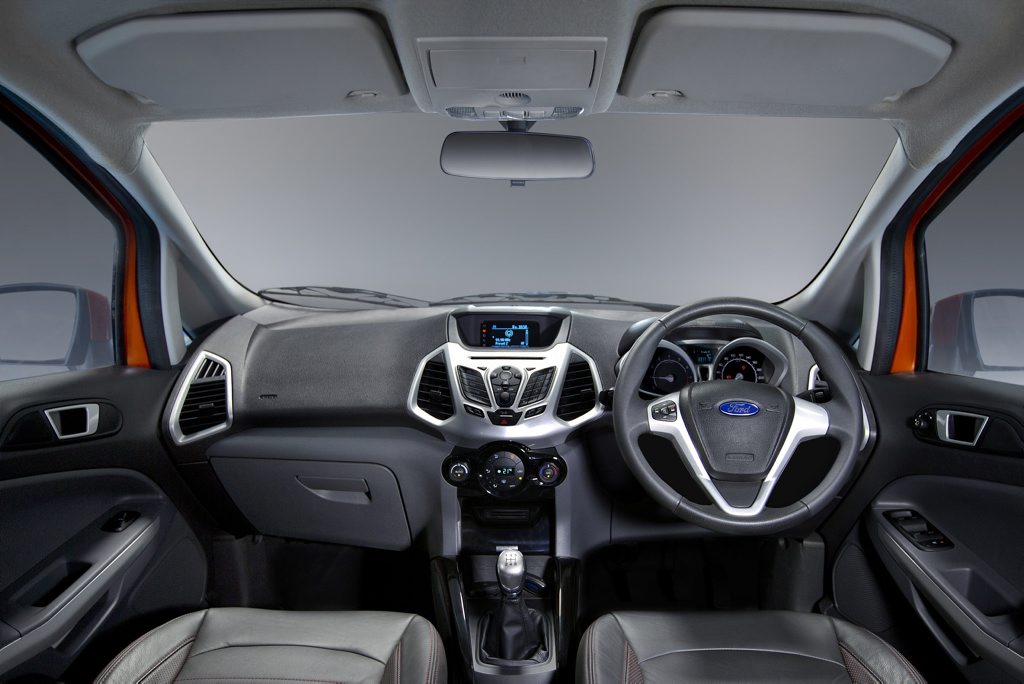 Inside the Ford Ecosport Titanium. Inside the Ford Ecosport Titanium.